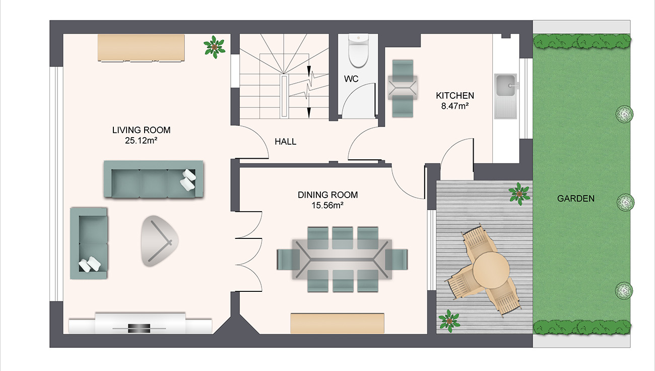 Plan 2D de villa