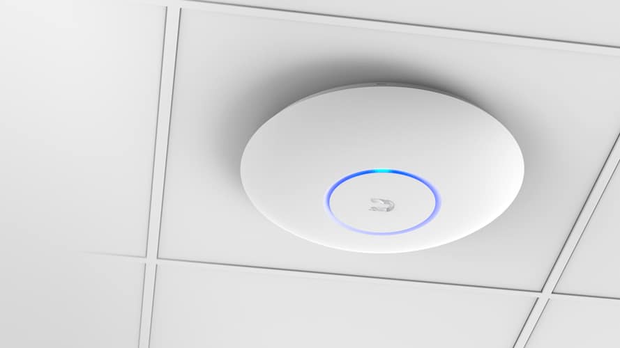 Borne WiFi installée au plafond