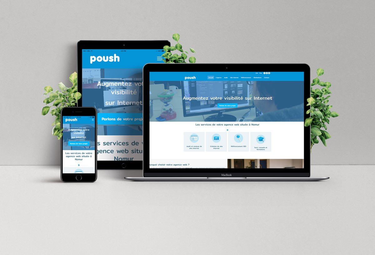 Maquette de site web responsive